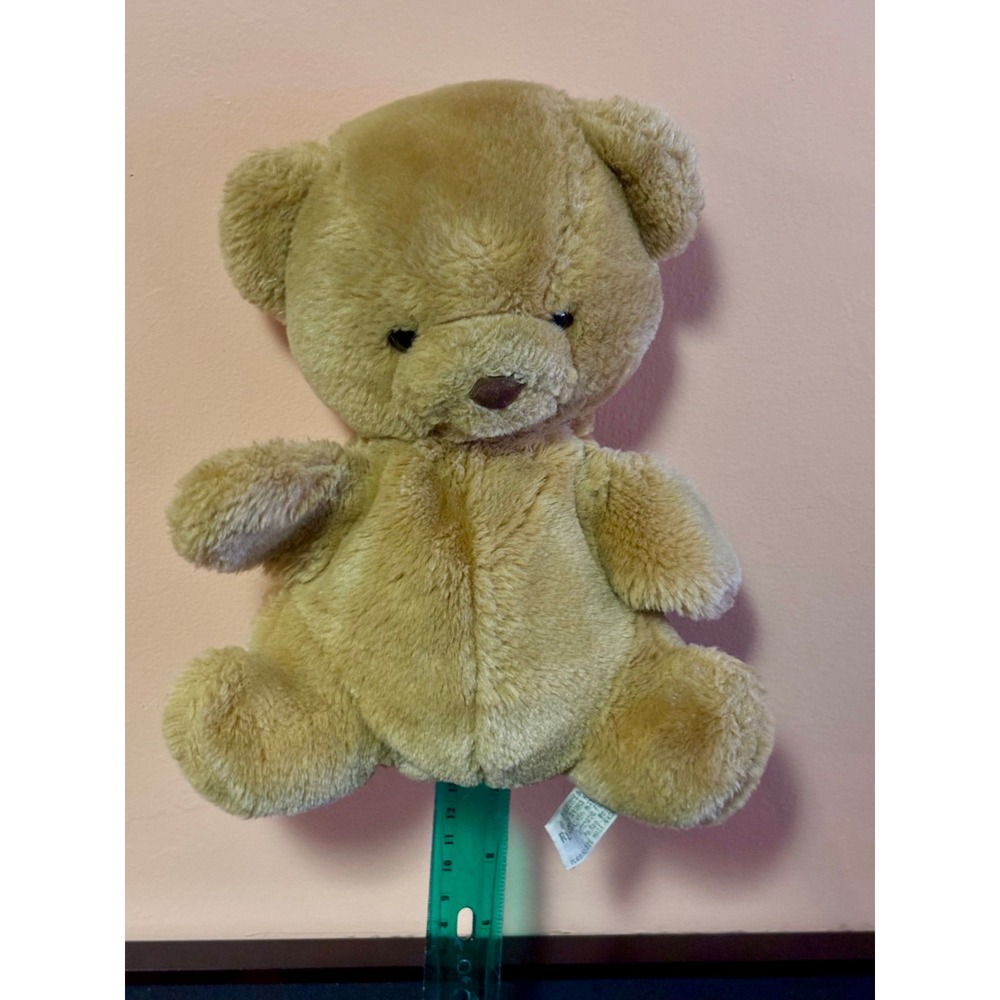 Russ Berrie Honey Teddy Bear Plush Stuffed Hand Puppet Tan Vintage 1525